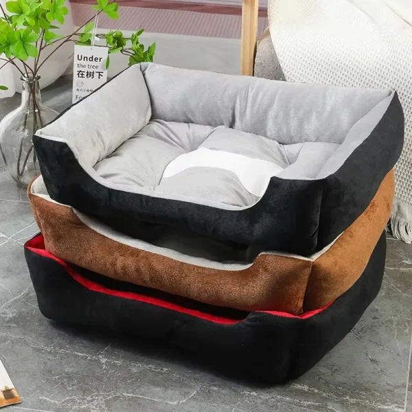 Lit Pour Chien Xl Avec Coussin Carré Respirant Et Antidérapant