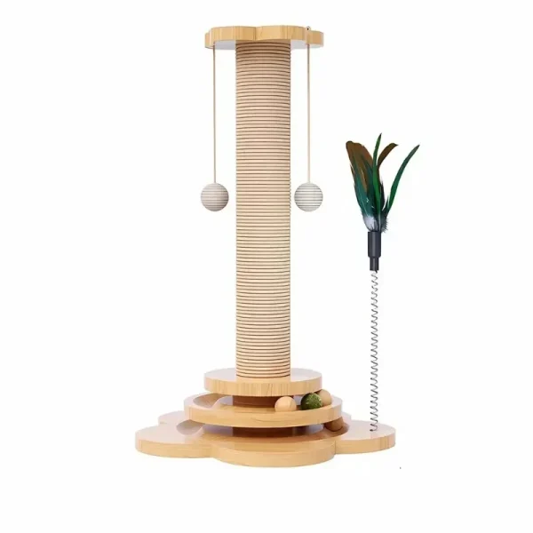 Arbre À Chat Avec Balles Et Jouet À Plume