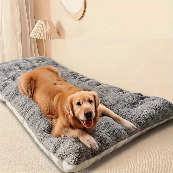 Grand lit pour chien en peluche